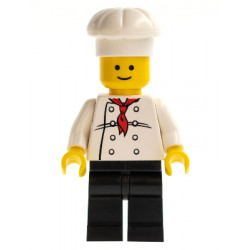 Chef - White Torso with 8 Buttons, Black Legs, Standard Grin – ГРАДСКИ