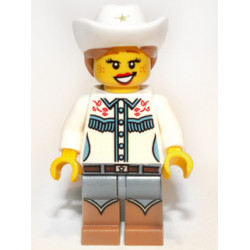 Cowgirl, Series 8 (Minifigure Only without Stand and Accessories) – КОЛЕКЦИОНЕРСКИ МИНИФИГУРКИ