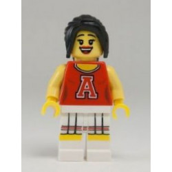 Red Cheerleader, Series 8 (Minifigure Only without Stand and Accessories) – КОЛЕКЦИОНЕРСКИ МИНИФИГУРКИ