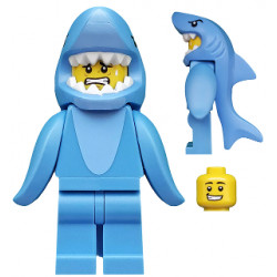 Shark Suit Guy, Series 15 (Minifigure Only without Stand and Accessories) – КОЛЕКЦИОНЕРСКИ МИНИФИГУРКИ