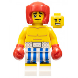 Boxer, Black Eye, Blue and White Striped Trunks – КОЛЕКЦИОНЕРСКИ МИНИФИГУРКИ