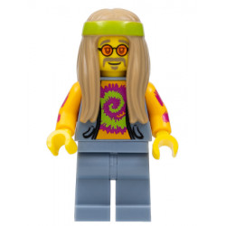 Flower Child, Dark Tan Long Hair, Orange Glasses and Tie Dye Shirt – КОЛЕКЦИОНЕРСКИ МИНИФИГУРКИ