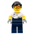 City Jungle Mechanic Female - Black Ponytail, Orange Goggles, White T-Shirt with Oil Stains, Dark Blue Legs – КОЛЕКЦИОНЕРСКИ МИНИФИГУРКИ