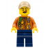 City Jungle Explorer - Dark Orange Jacket with Pouches, Dark Blue Legs, Dark Tan Cap with Hole, Reddish Brown Moustache – КОЛЕКЦИОНЕРСКИ МИНИФИГУРКИ