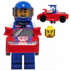 Race Car Guy, Series 18 (Minifigure Only without Stand and Accessories) – КОЛЕКЦИОНЕРСКИ МИНИФИГУРКИ