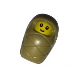 Baby / Infant - with Stud Holder on Back with Smiling Face and Small Eyes Pattern (6131197) – КОЛЕКЦИОНЕРСКИ МИНИФИГУРКИ