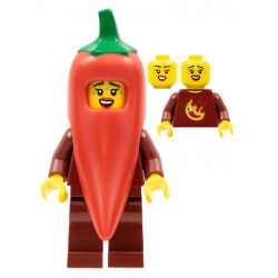 Chili Costume Fan, Series 22 (Minifigure Only without Stand and Accessories) – КОЛЕКЦИОНЕРСКИ МИНИФИГУРКИ