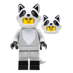 Raccoon Costume Fan, Series 22 (Minifigure Only without Stand and Accessories) – КОЛЕКЦИОНЕРСКИ МИНИФИГУРКИ