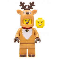 Reindeer Costume, Series 23 (Minifigure Only without Stand and Accessories) – КОЛЕКЦИОНЕРСКИ МИНИФИГУРКИ