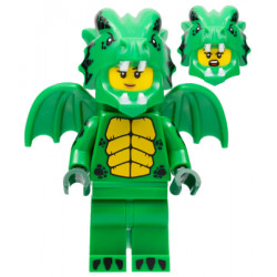 Green Dragon Costume, Series 23 (Minifigure Only without Stand and Accessories) – КОЛЕКЦИОНЕРСКИ МИНИФИГУРКИ