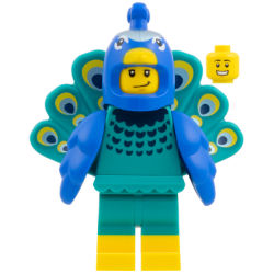 Peacock Costume Fan, Series 28 (Minifigure Only without Stand and Accessories) – КОЛЕКЦИОНЕРСКИ МИНИФИГУРКИ