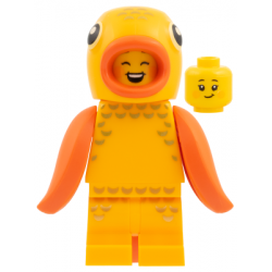 Goldfish Costume Fan, Series 28 (Minifigure Only without Stand and Accessories) – КОЛЕКЦИОНЕРСКИ МИНИФИГУРКИ
