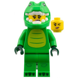Crocodile Costume Fan, Series 28 (Minifigure Only without Stand and Accessories) – КОЛЕКЦИОНЕРСКИ МИНИФИГУРКИ