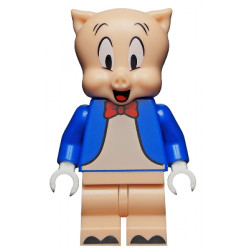 Porky Pig, Looney Tunes (Minifigure Only without Stand and Accessories) – КОЛЕКЦИОНЕРСКИ МИНИФИГУРКИ