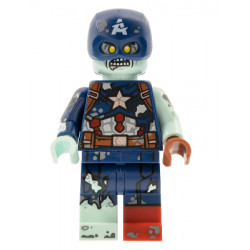Zombie Captain America, Marvel Studios, Series 1 (Minifigure Only without Stand and Accessories) – КОЛЕКЦИОНЕРСКИ МИНИФИГУРКИ