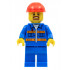 Blue Jacket with Pockets and Orange Stripes, Blue Legs, Red Construction Helmet, Brown Moustache and Goatee – ГРАДСКИ