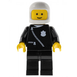 Police - Zipper with Badge, Black Legs, White Classic Helmet – ГРАДСКИ