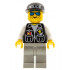 Police - Sheriff Star and 2 Pockets, Light Gray Legs, White Arms, Black Cap with Police Pattern – ГРАДСКИ