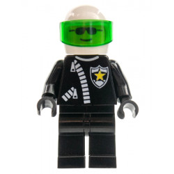 Police - Zipper with Sheriff Star, White Helmet, Trans-Green Visor – ГРАДСКИ