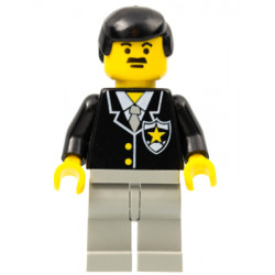 Police - Suit with Sheriff Star, Light Gray Legs, Black Male Hair – ГРАДСКИ