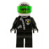 Police - Zipper with Sheriff Star, White Helmet with Police Pattern, Trans-Green Visor – ГРАДСКИ