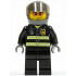 Fire - Reflective Stripes, Black Legs, Dark Bluish Gray Helmet, Trans-Brown Visor – ГРАДСКИ