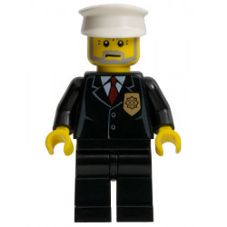 Police - City Suit with Red Tie and Badge, Black Legs, White Hat – ГРАДСКИ