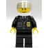 Police - City Suit with Blue Tie and Badge, Black Legs, White Helmet, Trans-Brown Visor, Scowl – ГРАДСКИ