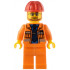 Construction Foreman - Orange Jacket with Blue Shirt, Dark Blue Tie, Red Construction Helmet – ГРАДСКИ
