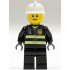 Fire - Reflective Stripes, Black Legs, White Fire Helmet, Brown Eyebrows, Thin Grin – ГРАДСКИ