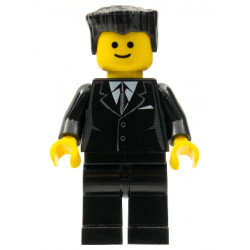Suit Black, Black Flat Top Hair, Standard Grin – ГРАДСКИ