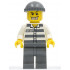 Police - Jail Prisoner 50380 Prison Stripes, Dark Bluish Gray Legs, Dark Bluish Gray Knit Cap, Gold Tooth – ГРАДСКИ