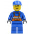 Overalls with Safety Stripe Orange, Blue Legs, Blue Cap, Smirk and Stubble Beard – ГРАДСКИ