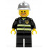 Fire - Reflective Stripes, Black Legs, Silver Fire Helmet, Beard Around Mouth – ГРАДСКИ