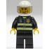 Fire - Reflective Stripes, Black Legs, White Standard Helmet, Cheek Lines – ГРАДСКИ