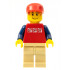 Red Shirt with 3 Silver Logos, Dark Blue Arms, Tan Legs, Messy Red Hair – ГРАДСКИ