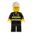 Fire - Reflective Stripes, Black Legs, White Fire Helmet, Black Eyebrows, Thin Grin, Yellow Hands – ГРАДСКИ