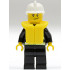 Fire - Reflective Stripes, Black Legs, White Fire Helmet, Crooked Smile, Life Jacket – ГРАДСКИ