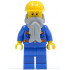 Blue Jacket with Pockets and Orange Stripes, Blue Legs, Beard, Yellow Construction Helmet, Reddish Brown Eyebrows – ГРАДСКИ