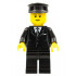 Suit Black, Black Police Hat, Brown Eyebrows, Thin Grin – ГРАДСКИ