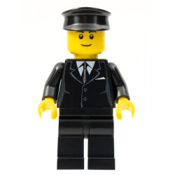 Suit Black, Black Police Hat, Black Eyebrows, Thin Grin – ГРАДСКИ