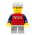 Skateboarder, Red Shirt with Silver Logos, Dark Blue Arms, Light Bluish Gray Short Legs, Male Messy Red Hair – ГРАДСКИ