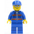 Blue Jacket with Pockets and Orange Stripes, Blue Legs, Blue Cap, Silver Sunglasses, Eyebrows and Thin Grin – ГРАДСКИ