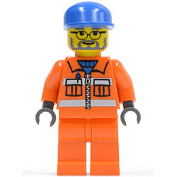 Sanitary Engineer 3 - Orange Legs, Glasses and Beard – ГРАДСКИ