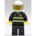 Fire - Reflective Stripes, Black Legs, White Standard Helmet, Trans-Brown Visor, Stubble Beard and Moustache, Smirk and Stubble Beard – ГРАДСКИ