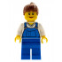 Farm Hand, Female, Overalls Blue over V-Neck Shirt – ГРАДСКИ