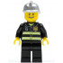 Fire - Reflective Stripes, Black Legs, Silver Fire Helmet, Thin Grin with Teeth – ГРАДСКИ