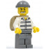 Police - Jail Prisoner 50380 Prison Stripes, Dark Bluish Gray Legs, Dark Bluish Gray Knit Cap, Gold Tooth, Backpack – ГРАДСКИ