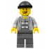 Police - Jail Prisoner Jacket over Prison Stripes, Dark Bluish Gray Legs, Black Knit Cap, Missing Tooth – ГРАДСКИ