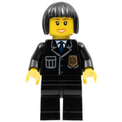 Police - City Suit with Blue Tie and Badge, Black Legs, Black Bob Cut Hair – ГРАДСКИ